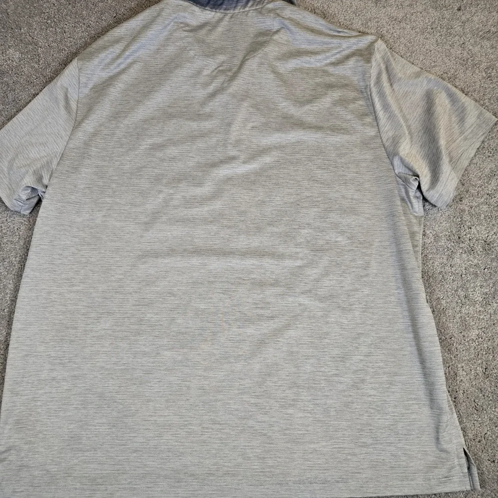 Birdie Bound Golf Short‎ Sleeve Men's Polo Shirt Hawaiian Gray 2XL